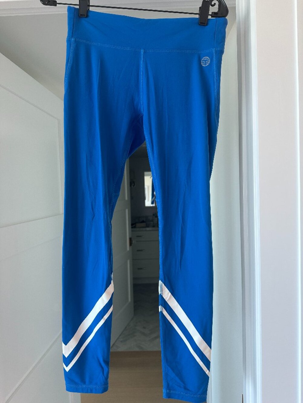 Tory Burch Sport - weightless chevron leggings in Galleria Blue